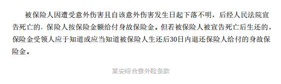 旅游失蹤什么保險能賠？